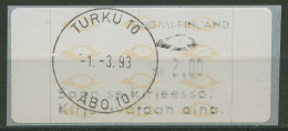 Finnland ATM 1993 Posthörner Einzelwert ATM 12.6 Z1 Gestempelt - Machine Labels [ATM]