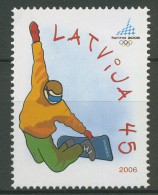 Lettland 2006 Olympische Winterspiele Turin Snowboard 663 Postfrisch - Letland