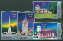 Lettland 2006 Stadt Cesis Bauwerke 668/71 Postfrisch - Latvia