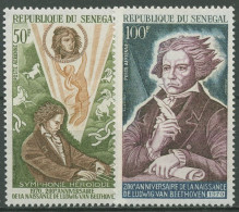 Senegal 1970 200. Geburtstag Ludwig Van Beethoven Komponist 434/35 Postfrisch - Sénégal (1960-...)