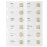 Lindner Vordruckblatt Publica M Für 2 Euro-Gedenkmünzen MU2E16 Neu - Material