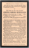 Bidprentje Wuustwezel - Michielssen Ludovica Damiana (1908-1936) - Imágenes Religiosas