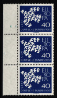 BRD 368 Xv Postfrisch Senkrechter 3er Streifen Mit Geriffelter Gummierung #HM979 - Autres & Non Classés