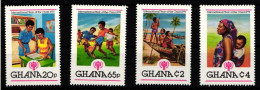 Ghana 805A-808A Postfrisch Jahr Des KIndes #HD610 - Ghana (1957-...)