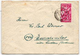 Französische Zone Württemberg 30 Auf Postkarte Als Einzelfrankatur #HM805 - Wurtemberg