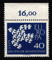 BRD 368 Xv Postfrisch Oberrand Mit Geriffelter Gummierung #HM975 - Other & Unclassified