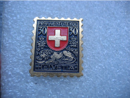 Pin's D'un Timbre Poste Suisse De 30cts, Projuventute 1926 - Postes