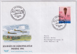 Sonderstempel TAG DER AEROPHILATELIE - PAYERNE Illustrierter Beleg Mit Passender Marke - JOURNÉES DE L'AÉROPHILATÉLIE - Postmark Collection