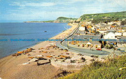 R064555 The Sea Front. Sidmouth. Devon. Jarrold. Cotman Color - Monde