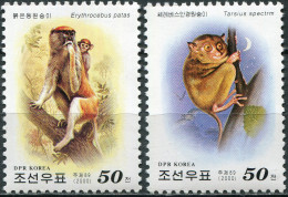 NORTH KOREA - 2000 - SET OF 2 STAMPS MNH ** - Monkeys From All Over The World - Corea Del Nord