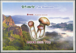 NORTH KOREA - 2017 - S/SHEET MNH ** IMPERF. - Mushrooms. Tricholoma Matsutake - Corée Du Nord