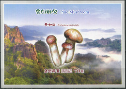 NORTH KOREA - 2017 - S/SHEET MNH ** IMPERF. - Mushrooms. Tricholoma Matsutake - Corea Del Nord