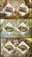 NORTH KOREA - 2013 - SET OF 3 M/SHEETS MNH ** - Fossils - Corée Du Nord