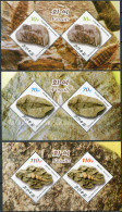 NORTH KOREA - 2013 - SET OF 3 M/SHEETS MNH ** - Fossils - Corea Del Nord