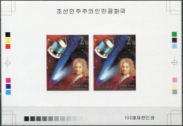 NORTH KOREA - 2001 -  PROOF MNH ** IMPERF. - Edmund Halley - Corea Del Nord