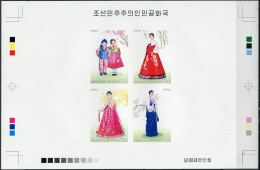 NORTH KOREA - 2013 -  PROOF MNH ** IMPERFORATED - Costumes - 2013 - Korea (Nord-)