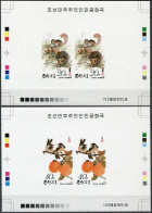 NORTH KOREA - 1993 - SET OF 2 PROOFS MNH ** IMPERF. - Fruits And Vegetables - Korea, North