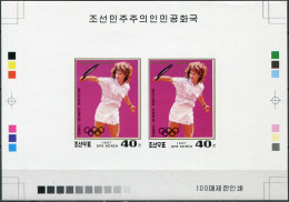 NORTH KOREA - 1987 -  PROOF MNH ** IMPERFORATED - Steffi Graf, Tennis Player - Korea, North