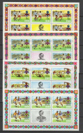 Ghana 1974 Football Soccer World Cup Set Of 4 Sheetlets MNH - 1974 – West Germany