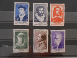 FRANCE YT 1066/1071 PERSONNAGES CELEBRES 1956** - Unused Stamps