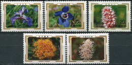 NORTH KOREA - 1989 - SET OF 5 STAMPS MNH ** - Mountain Flowers - Korea, North