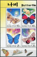 NORTH KOREA - 2002 - BLOCK OF 4 STAMPS MNH ** - Butterflies (II) - Corea Del Norte