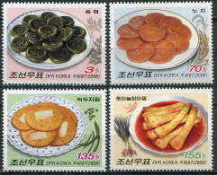 NORTH KOREA - 2008 - SET OF 4 STAMPS MNH ** - Traditional Food - Korea, North