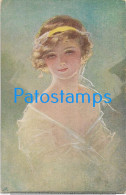 228561 ART ARTE SIGNED W. H. BRAUN GIRL BEAUTY POSTAL POSTCARD - Andere & Zonder Classificatie