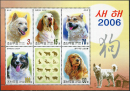 NORTH KOREA - 2006 - MINIATURE SHEET MNH ** - Year Of The Dog (I) - Corée Du Nord