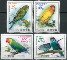 NORTH KOREA - 2008 - SET OF 4 STAMPS MNH ** - Parrots - Korea, North