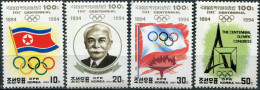 NORTH KOREA - 1994 - SET MNH ** - 100 Years Of International Olympic Committee - Korea, North