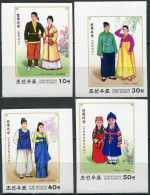 NORTH KOREA - 2016 - SET OF 4 STAMPS MNH ** IMPERFORATED - National Costumes - Korea, North