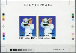 NORTH KOREA - 1987 -  PROOF MNH ** IMPERFORATED - Steffi Graf, Tennis Player - Corea Del Norte