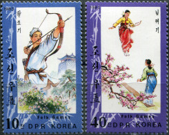 NORTH KOREA - 1983 - SET OF 2 STAMPS MNH ** - Folk Games - Korea, North