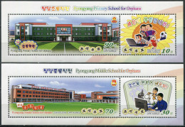 N.KOREA - 2018 - SET OF 2 S/S MNH ** - Primary And Secondary School For Orphans - Corea Del Norte