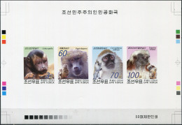 NORTH KOREA - 2004 -  PROOF MNH ** IMPERFORATED - Year Of The Monkey - Korea, North