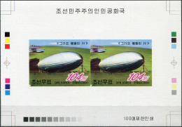 NORTH KOREA - 2004 -  PROOF MNH ** IMPERFORATED - Airship " Graf Zeppelin“ - Korea, North