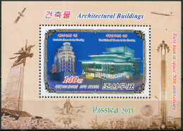 NORTH KOREA - 2012 - SOUVENIR SHEET MNH ** - Buildings In Moscow And Pyongyang - Corea Del Norte