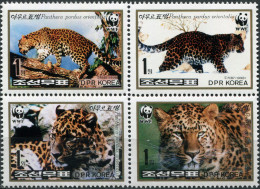 NORTH KOREA - 1998 - BLOCK MNH ** - Amur Leopard (Panthera Pardus Orientalis) - Korea, North