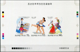 NORTH KOREA - 2003 -  PROOF MNH ** IMPERFORATED - Folk Festival. Chuseok - Corée Du Nord