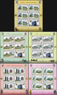 NORTH KOREA - 2012 - SET OF 5 M/SHEETS MNH ** - Buildings - Korea (Nord-)