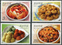 NORTH KOREA - 2006 - SET OF 4 STAMPS MNH ** - Traditional Dishes - Corea Del Norte