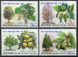 NORTH KOREA - 2009 - SET OF 4 STAMPS MNH ** - Trees - Corée Du Nord