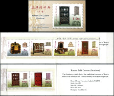 NORTH KOREA - 2007 -  STAMPPACK MNH ** - Historic Furniture - Korea, North