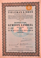 CV Op Aandeelen Onder Firma Tieleman & Dros  (1944) Leiden - Otros & Sin Clasificación