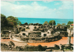 CPSM DE SAINT-PIERRE  (MARTINIQUE)  RUINES DE LA CATHÉDRALE APRÈS L'ÉRUPTION DE LA MONTAGNE PELÉE EN 1902 - Otros & Sin Clasificación