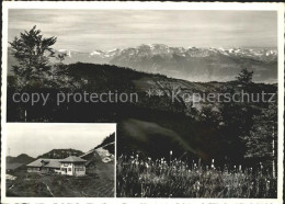 11629523 Kreuzegg St Peterzell Berggasthaus Kreuzegg Panorama Blick Auf Glarnera - Otros & Sin Clasificación