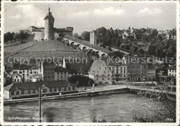 11629468 Schaffhausen SH Rheinpartie Mit Festung Munot Wahrzeichen Rheinbruecke  - Otros & Sin Clasificación