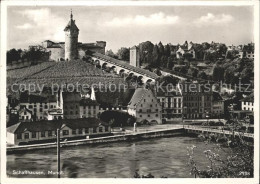 11629467 Schaffhausen SH Rheinpartie Mit Festung Munot Wahrzeichen Rheinbruecke  - Sonstige & Ohne Zuordnung