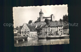 11629460 Schaffhausen SH Rheinpartie Mit Festung Munot Wahrzeichen Rheinbruecke  - Other & Unclassified